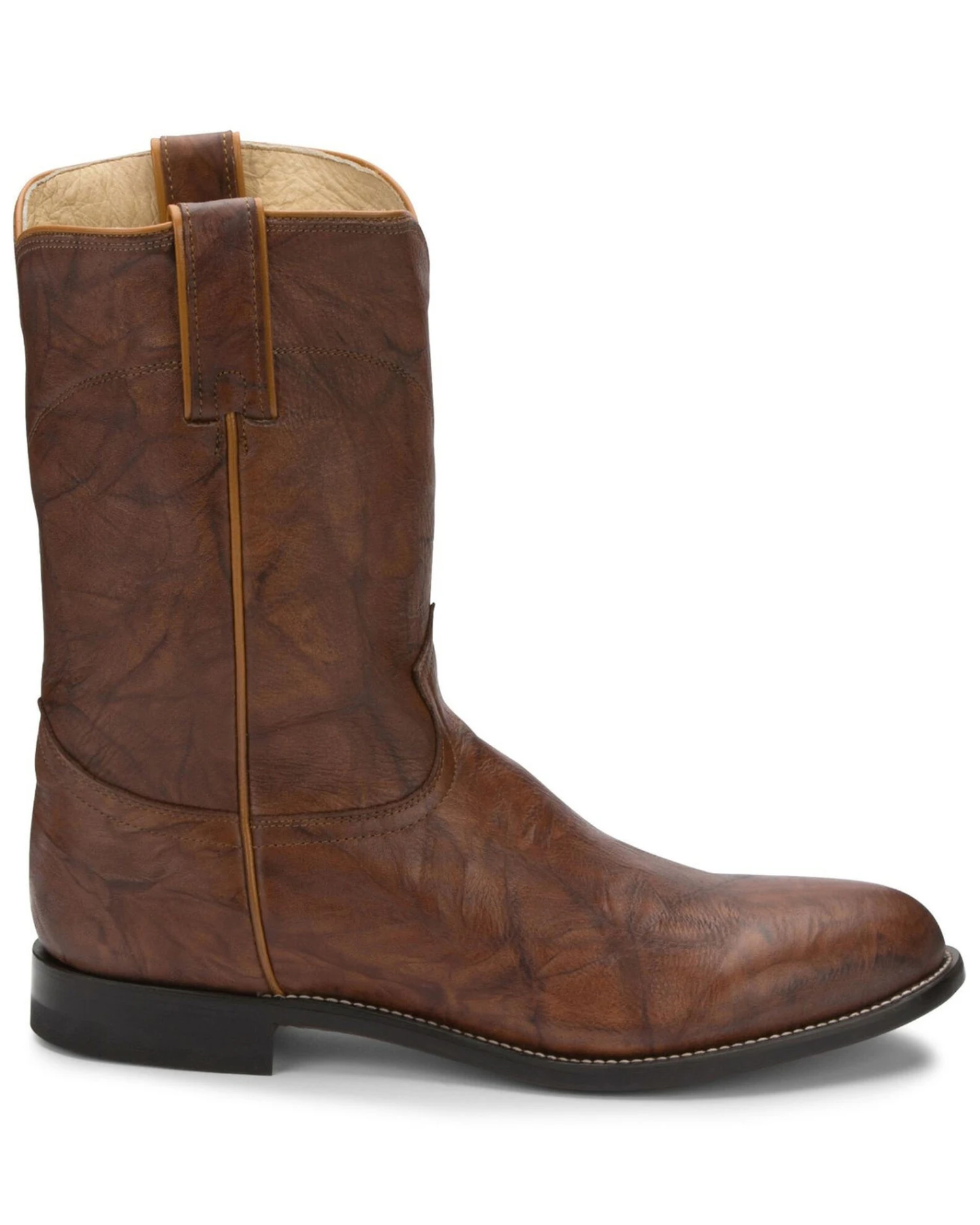Justin Men's Deerlite Roper Western Boots 4 Justin Men's Deerlite Roper Western Boots - Image 2