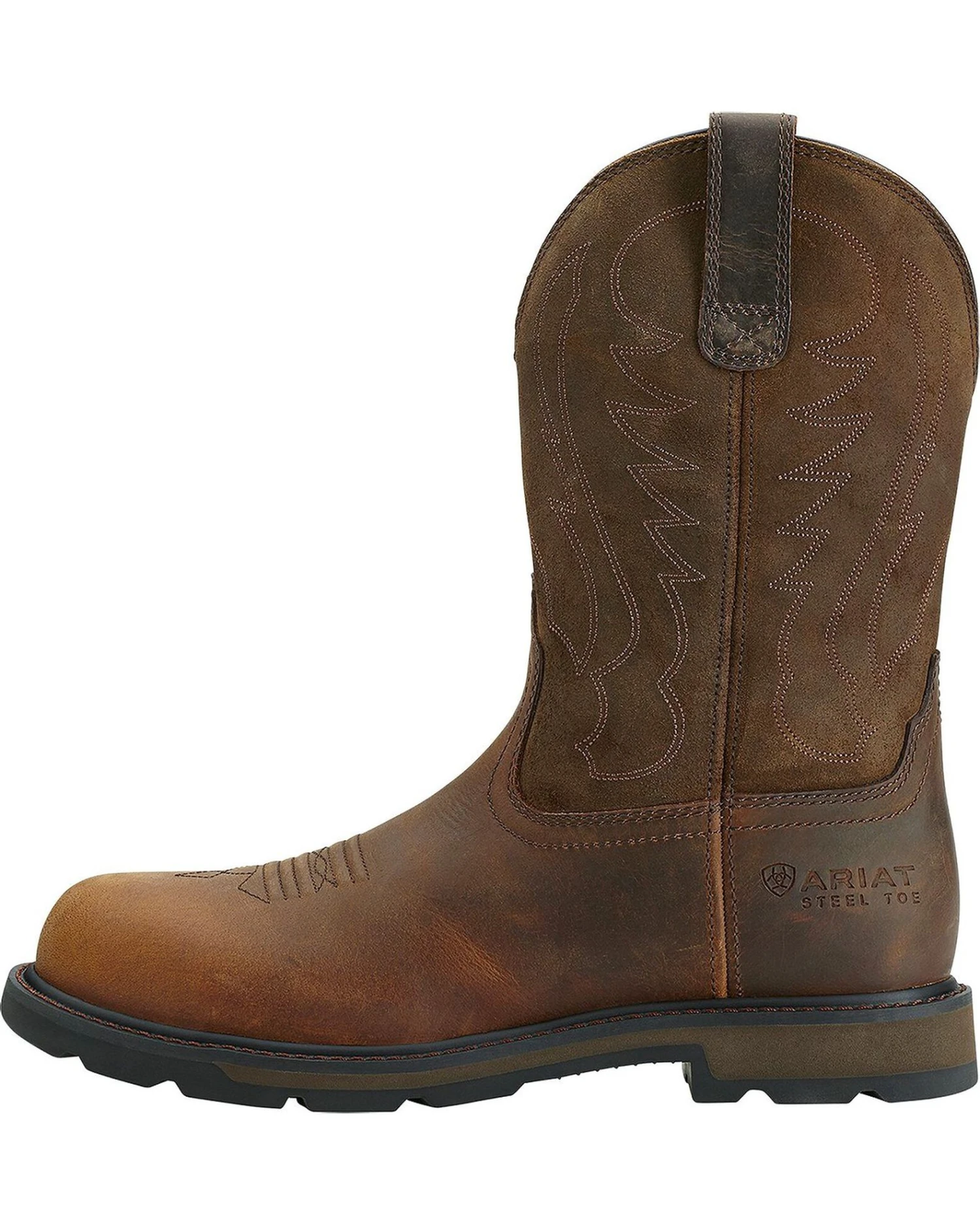 Ariat Men's Groundbreaker Pull On Work Boots - Steel Toe 4 Ariat Men's Groundbreaker Pull On Work Boots - Steel Toe - Image 2
