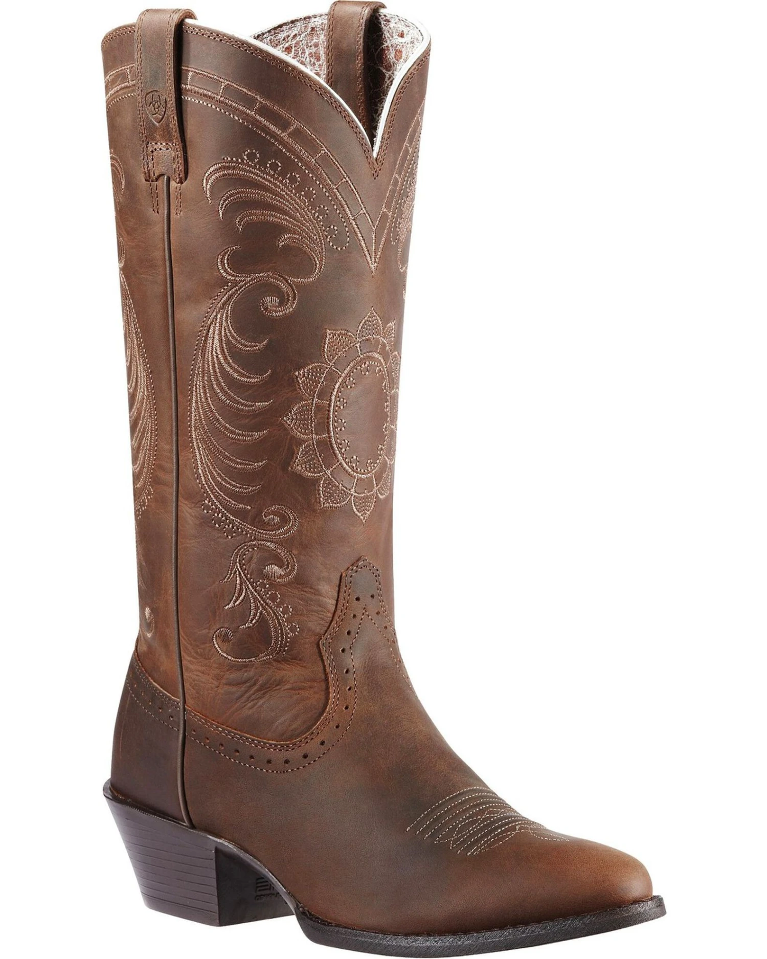 Ariat Women's Magnolia Sunflower Stitch Western Boots - Medium Toe 3 Ariat Women's Magnolia Sunflower Stitch Western Boots - Medium Toe