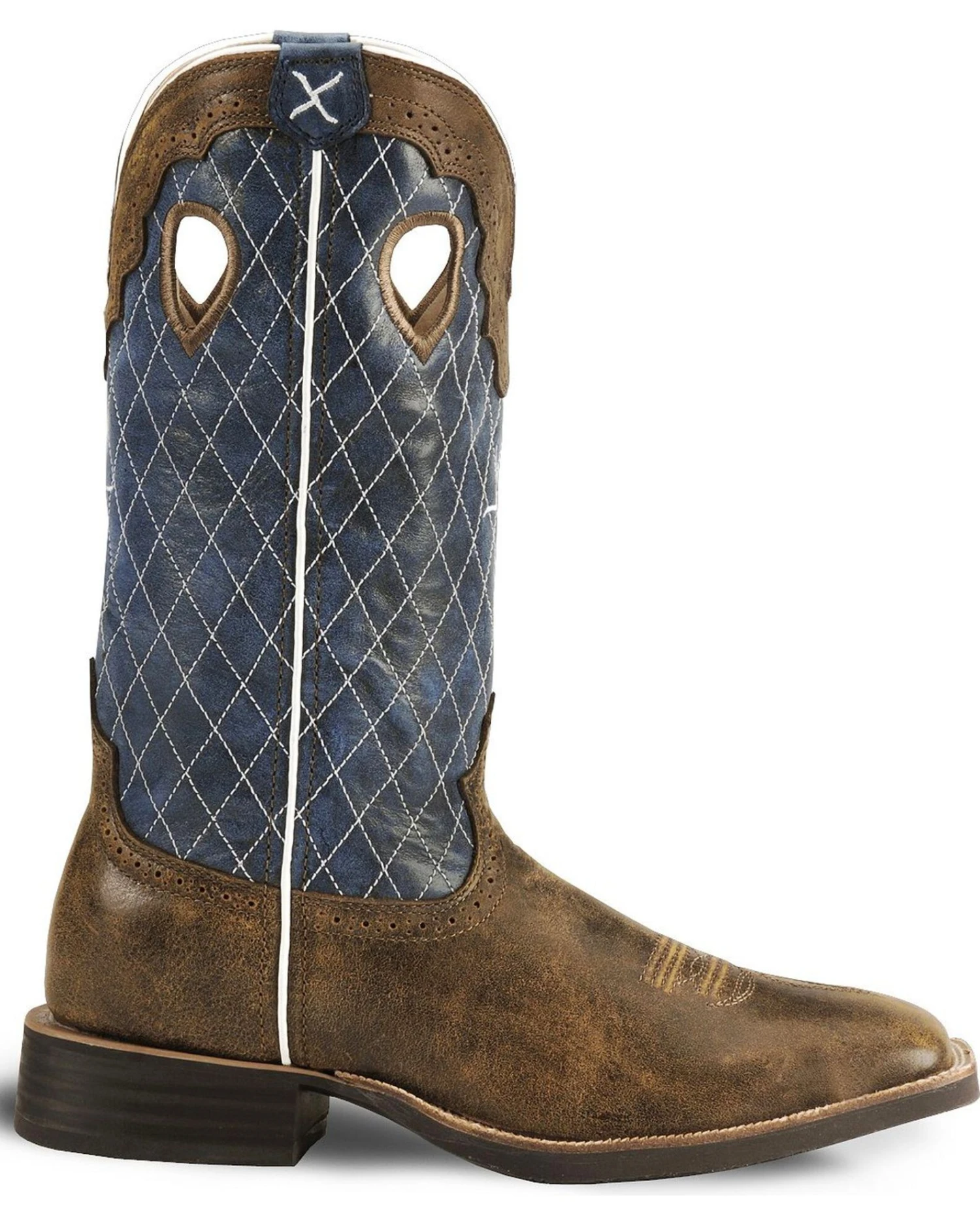 Twisted X Men's Distressed Ruff Stock Western Boots - Broad Square Toe 4 Twisted X Men's Distressed Ruff Stock Western Boots - Broad Square Toe - Image 2