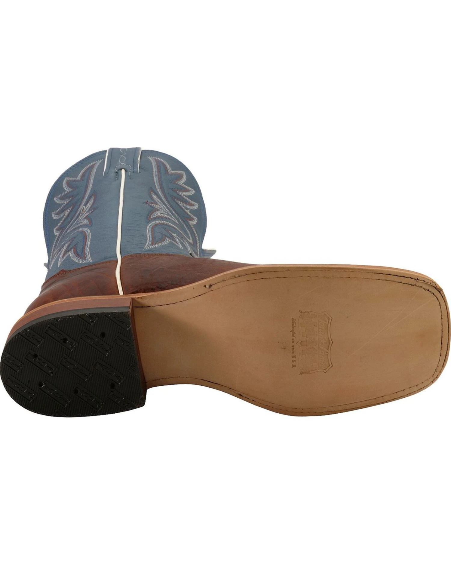 Tony Lama Men's Americana Western Boots - Broad Square Toe 7 Tony Lama Men's Americana Western Boots - Broad Square Toe - Image 5