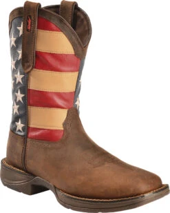 Durango Men's Patriotic Square Toe Western Boots