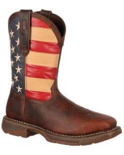 Rebel By Durango Men's Steel Toe American Flag Western Work Boots 10 Rebel By Durango Men's Steel Toe American Flag Western Work Boots -Twisted X Sales 038831 7010 P1