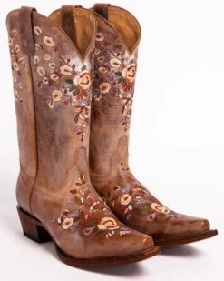 Shyanne Women's Maisie Floral Embroidered Western Leather Boots - Snip Toe 12 Shyanne Women's Maisie Floral Embroidered Western Leather Boots - Snip Toe -Twisted X Sales 04542N 41 FT