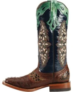 Lucchese Women's Handmade 1883 Amberlyn Full Quill Ostrich Western Boots - Square Toe 11 Lucchese Women's Handmade 1883 Amberlyn Full Quill Ostrich Western Boots - Square Toe -Twisted X Sales 045T32 AG LT