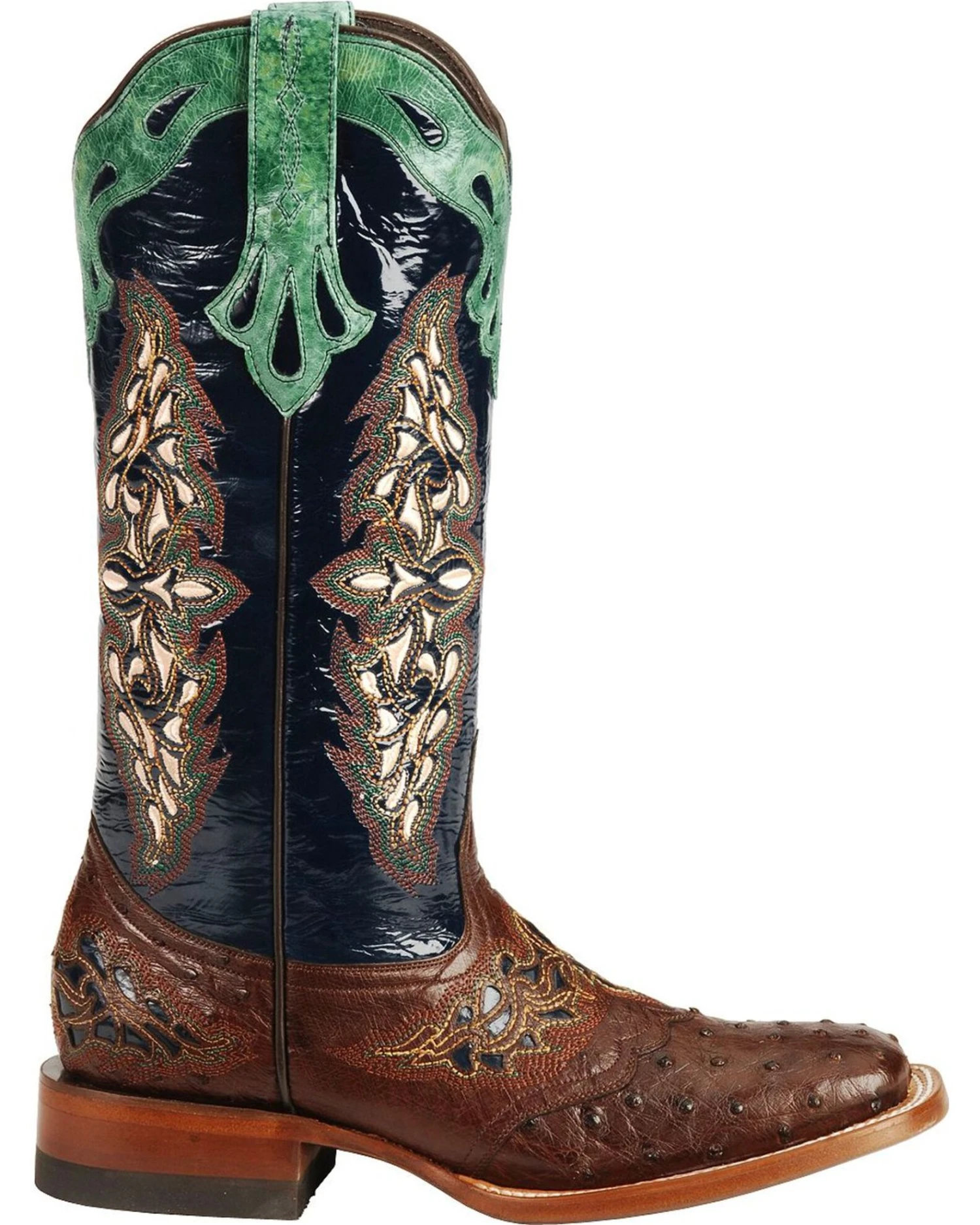 Lucchese Women's Handmade 1883 Amberlyn Full Quill Ostrich Western Boots - Square Toe 4 Lucchese Women's Handmade 1883 Amberlyn Full Quill Ostrich Western Boots - Square Toe - Image 2