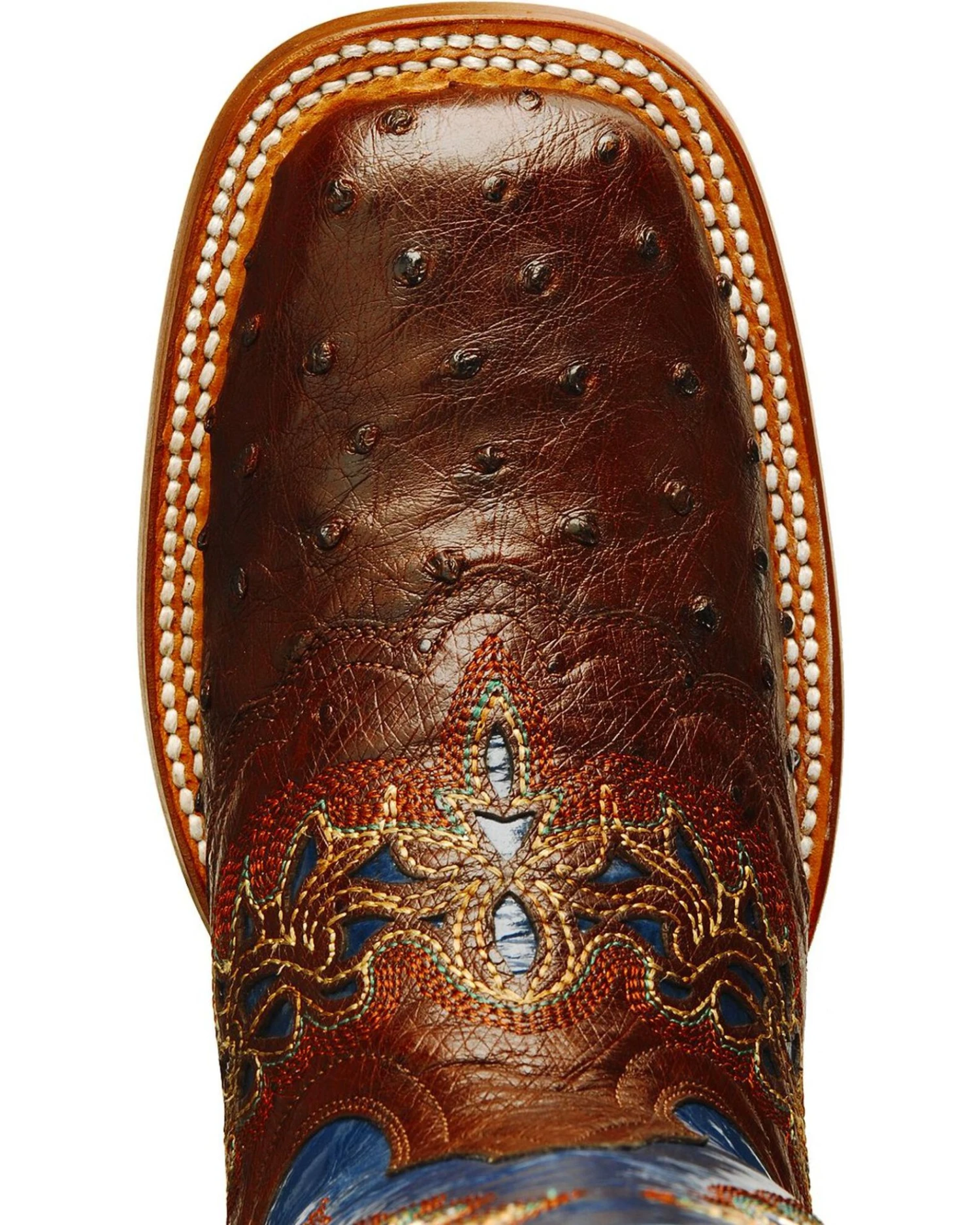 Lucchese Women's Handmade 1883 Amberlyn Full Quill Ostrich Western Boots - Square Toe 8 Lucchese Women's Handmade 1883 Amberlyn Full Quill Ostrich Western Boots - Square Toe - Image 6