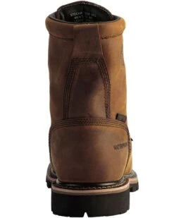 Justin Men's Pulley Waterproof MetGuard 8" Lace-Up Work Boots - Composite Toe 15 Justin Men's Pulley Waterproof MetGuard 8" Lace-Up Work Boots - Composite Toe -Twisted X Sales 050D00 41 BK