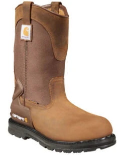 Carhartt Water Repellent Wellington Pull On Work Boots - Steel Toe