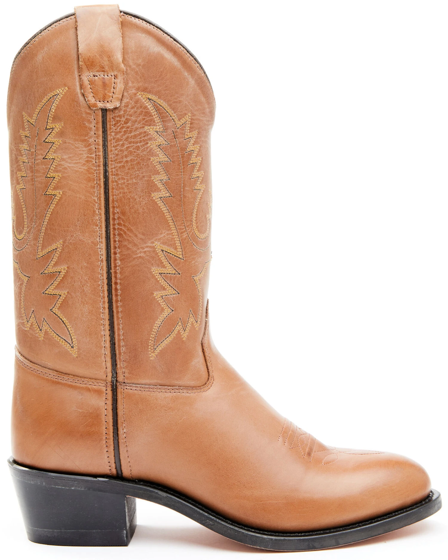 Old West Little Girls' Corona Calfskin Western Boots - Round Toe 5 Old West Little Girls' Corona Calfskin Western Boots - Round Toe - Image 3