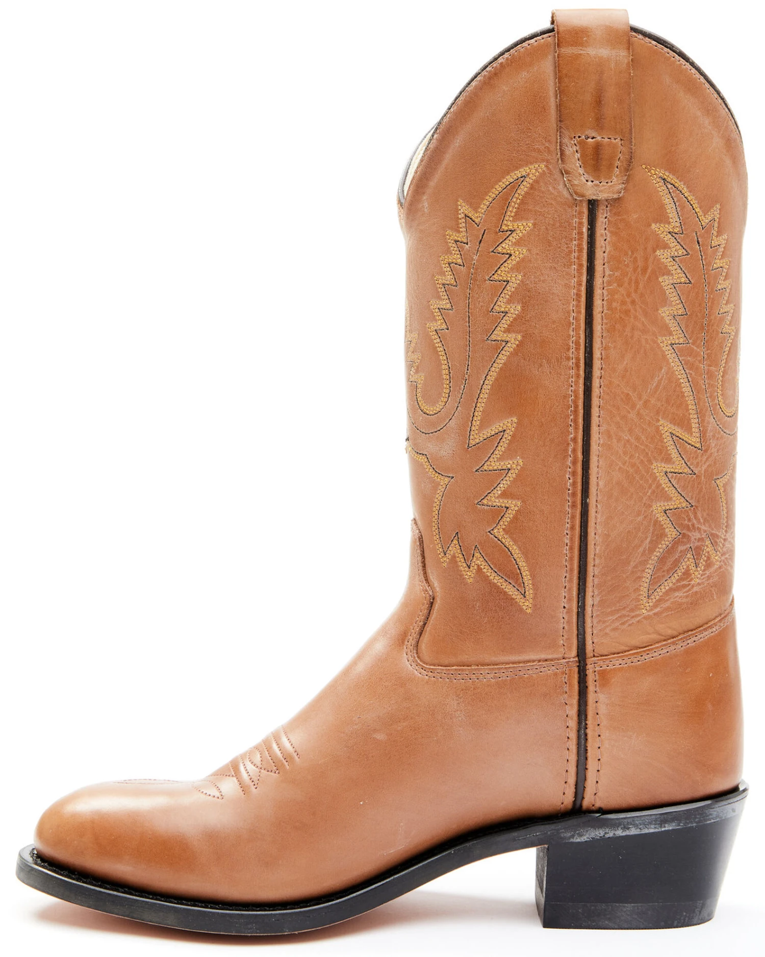 Old West Little Girls' Corona Calfskin Western Boots - Round Toe 6 Old West Little Girls' Corona Calfskin Western Boots - Round Toe - Image 4