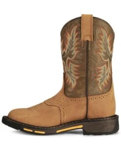 Ariat Boys' Workhog Western Boots - Square Toe -Twisted X Sales 053710 BR LT