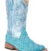 Roper Kid's Floral Glitter Western Boots 2 Roper Kid's Floral Glitter Western Boots -Twisted X Sales 053846 83 P1