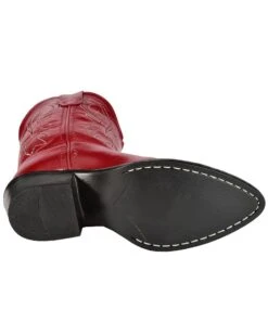 Old West Girls' Red Leather Western Boots - Pointed Toe -Twisted X Sales 053C67 70 BM