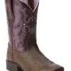 Ariat Girls' Tombstone Western Boots - Broad Square Toe -Twisted X Sales 053H95 ZS P1