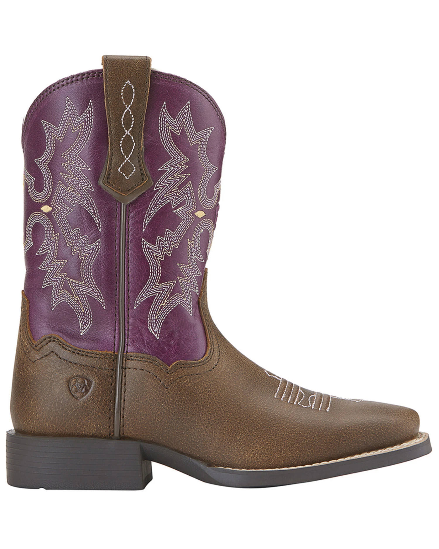 Ariat Little Girls' Tombstone Boots - Square Toe 4 Ariat Little Girls' Tombstone Boots - Square Toe - Image 2