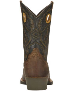 Ariat Boys' Roughstock Western Boots - Square Toe -Twisted X Sales 053L88 41 BK