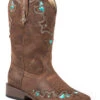 Roper Girls' Vintage Crystal Western Boots - Square Toe -Twisted X Sales 053U39 41 P1