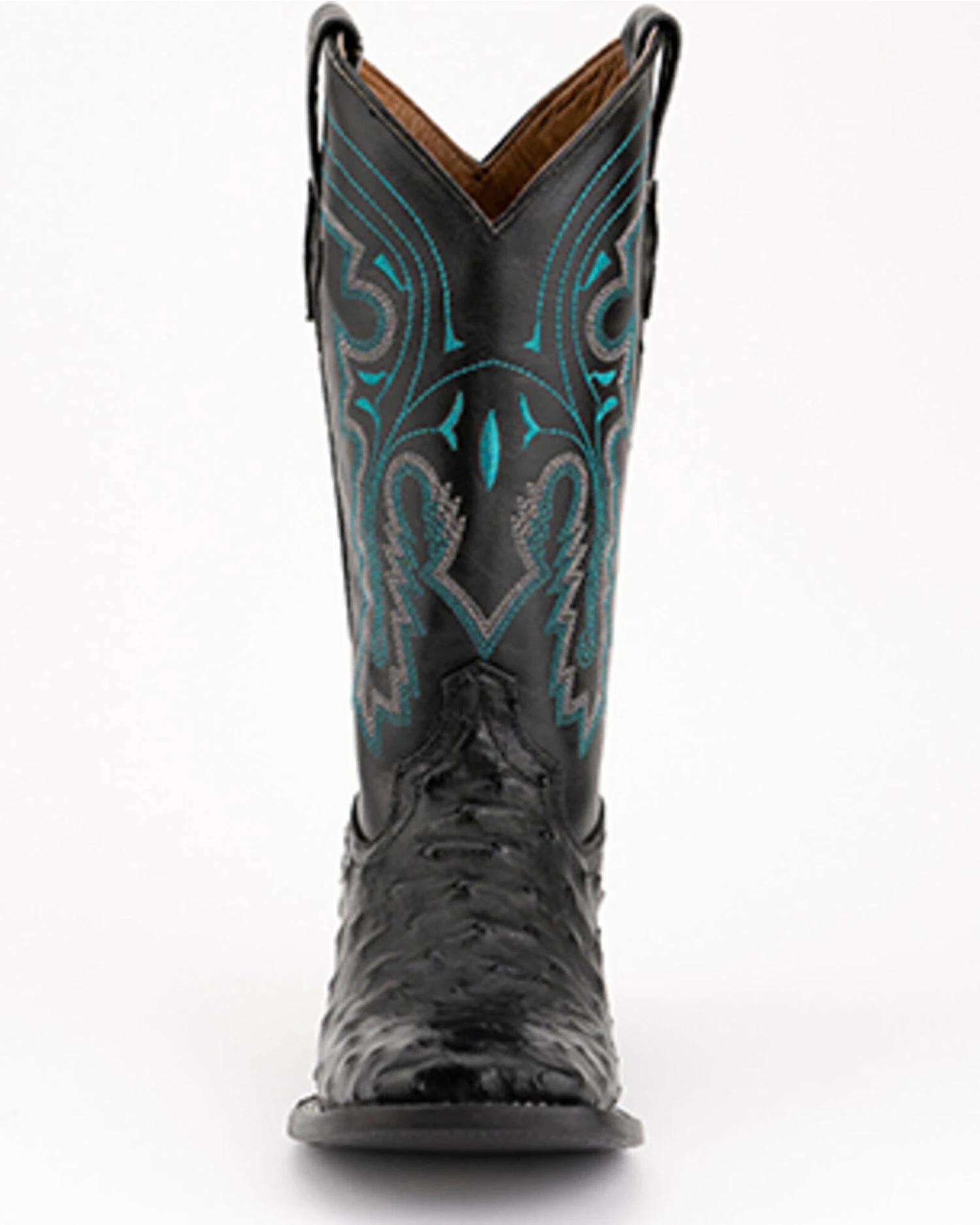 Ferrini Men's Full-Quill Ostrich Embroidered Western Boots - Broad Square Toe 6 Ferrini Men's Full-Quill Ostrich Embroidered Western Boots - Broad Square Toe - Image 4