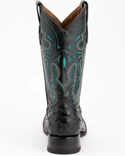Ferrini Men's Full-Quill Ostrich Embroidered Western Boots - Broad Square Toe 13 Ferrini Men's Full-Quill Ostrich Embroidered Western Boots - Broad Square Toe -Twisted X Sales 066845 89 P5