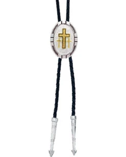 Montana Silversmiths New Traditions Four Directions Cross Bolo Tie 5 Montana Silversmiths New Traditions Four Directions Cross Bolo Tie -Twisted X Sales 1022H4 94 D1