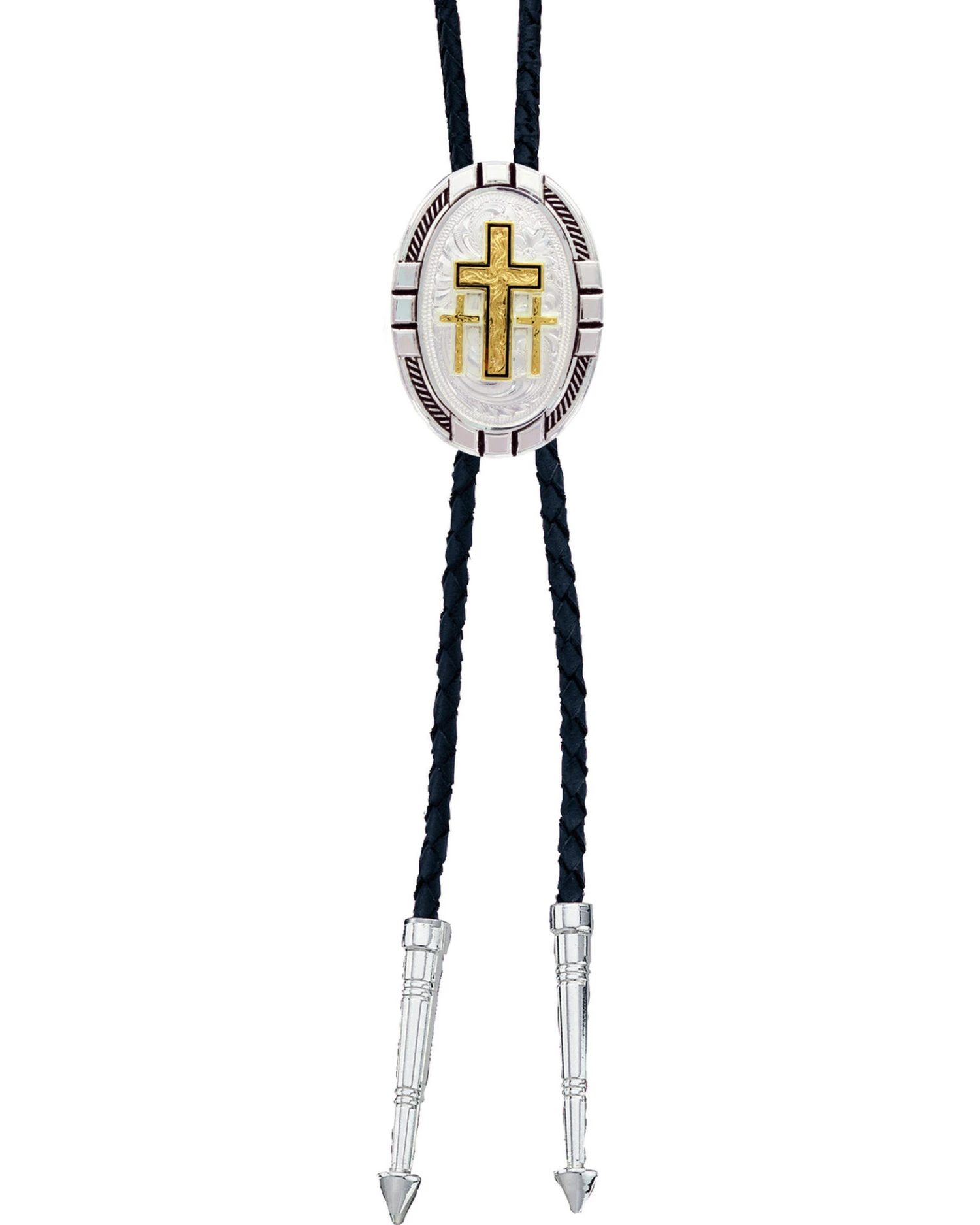 Montana Silversmiths New Traditions Four Directions Cross Bolo Tie 4 Montana Silversmiths New Traditions Four Directions Cross Bolo Tie - Image 2