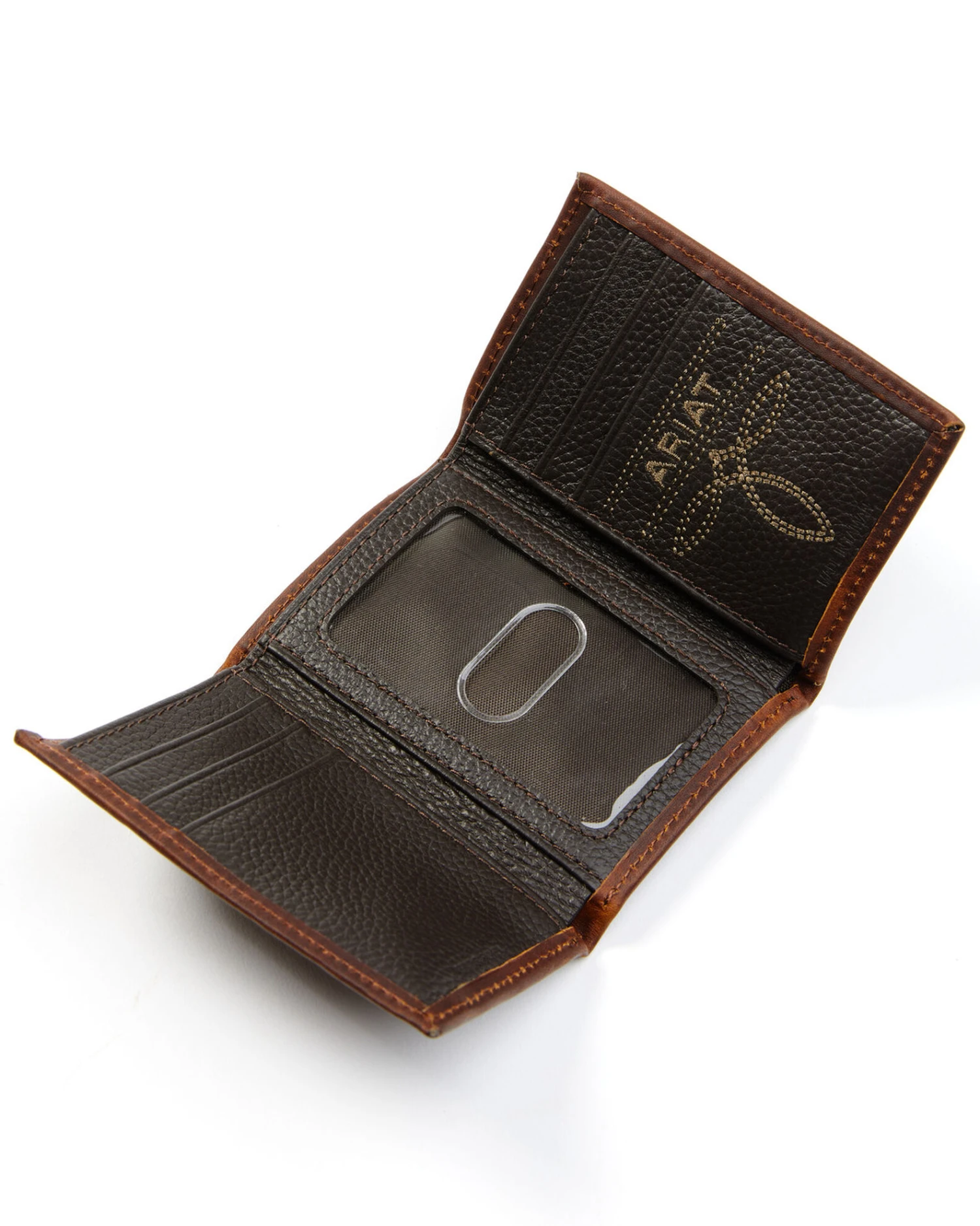 Ariat Men's Tri-Fold Leather Wallet 4 Ariat Men's Tri-Fold Leather Wallet - Image 2