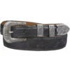 Lucchese Men's Black Full Quill Ostrich Leather Belt