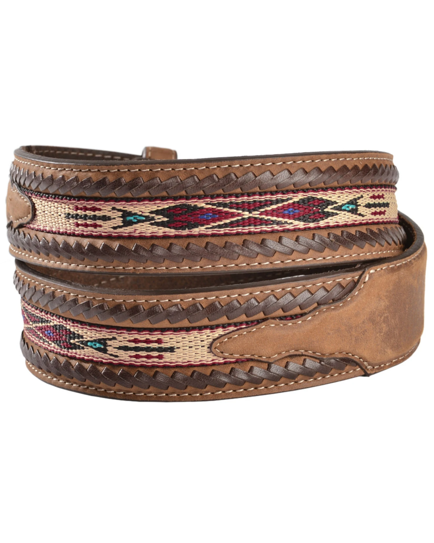 Tony Lama Men's Woven Leather Lace Belt 4 Tony Lama Men's Woven Leather Lace Belt - Image 2
