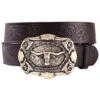 AndWest Men's Western Tooled Longhorn Belt -Twisted X Sales 120Z75 89 P1