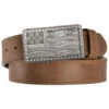 Justin Men's Flying High Leather Belt With Flag Buckle 2 Justin Men's Flying High Leather Belt With Flag Buckle -Twisted X Sales 120Z86 41 P1