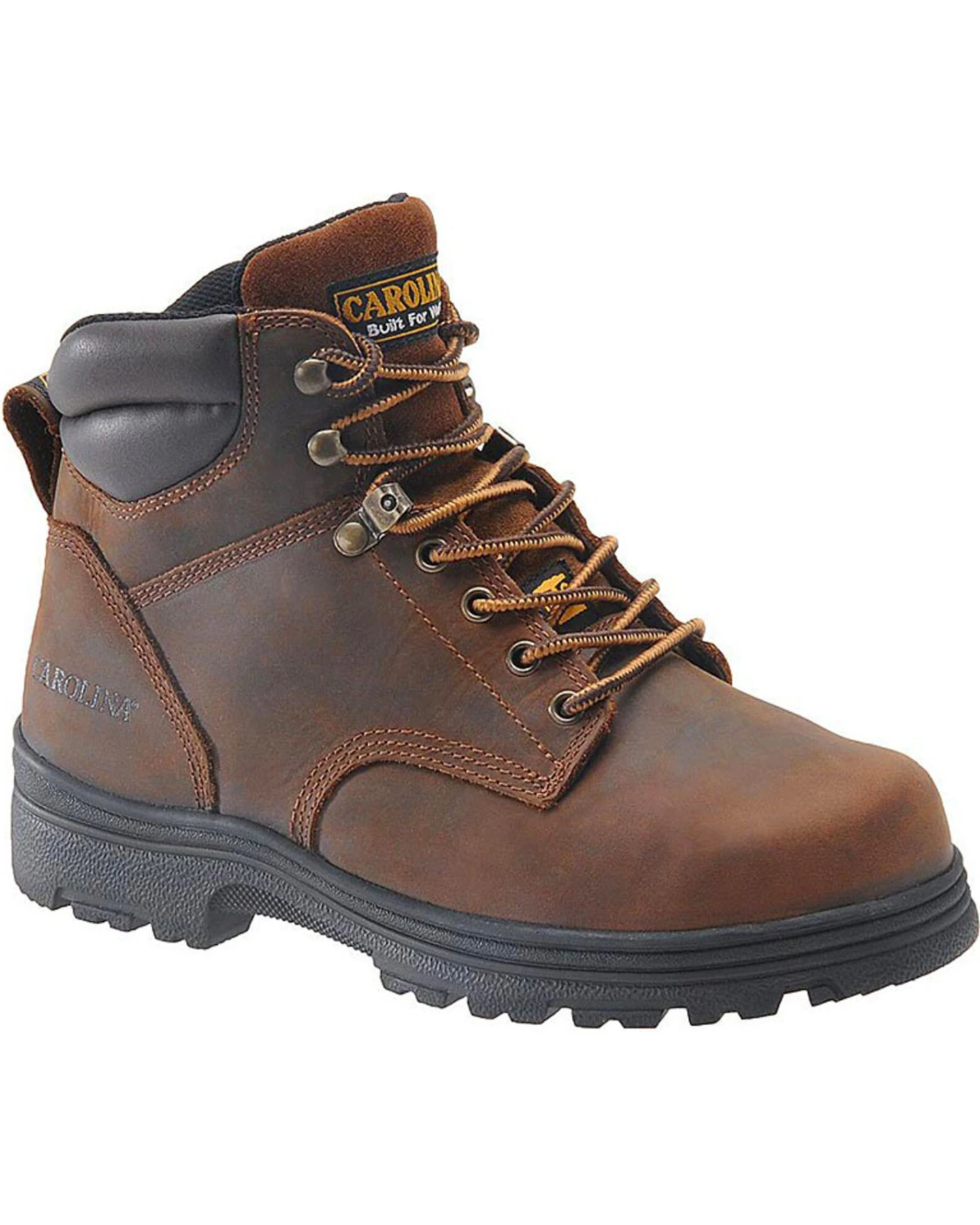 Carolina Men's 6" Broad Toe Internal Metguard Work Boots - Steel Toe 3 Carolina Men's 6" Broad Toe Internal Metguard Work Boots - Steel Toe