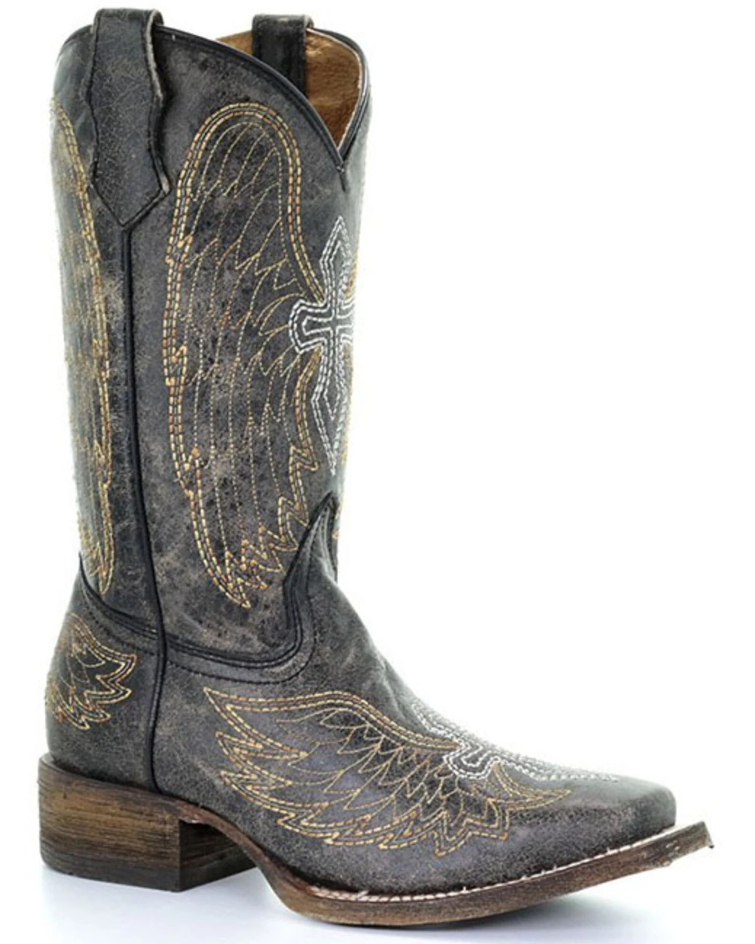 Corral Boys' Goldie Winged Western Boots - Square Toe 3 Corral Boys' Goldie Winged Western Boots - Square Toe
