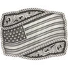 Montana Silversmiths Men's Waving American Flag Belt Buckle -Twisted X Sales 2000214409 040 P1