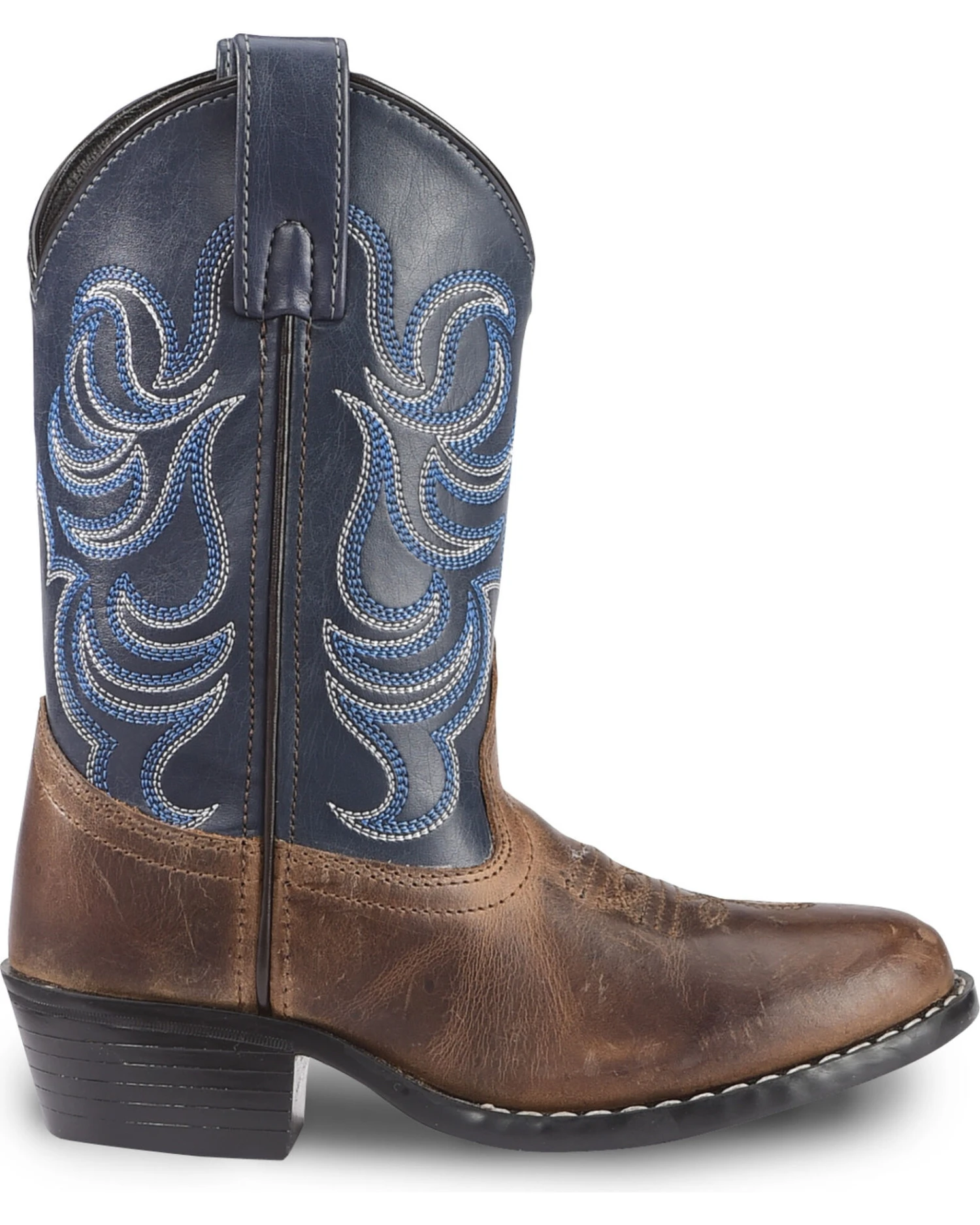Cody James Boys' Two-Tone Embroidered Western Boots - Round Toe 4 Cody James Boys' Two-Tone Embroidered Western Boots - Round Toe - Image 2