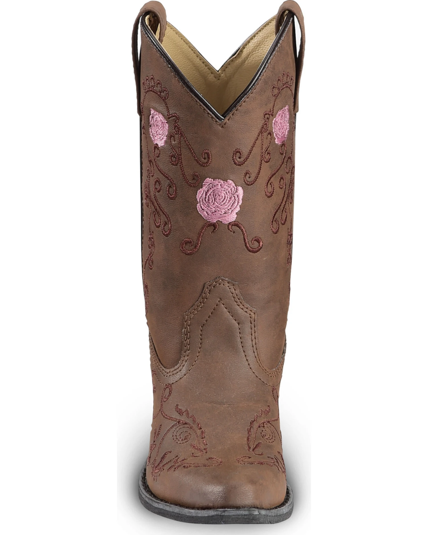 Shyanne Girls' Floral Embroidered Western Boots - Pointed Toe 6 Shyanne Girls' Floral Embroidered Western Boots - Pointed Toe - Image 4