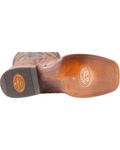 El Dorado Men's Handmade Full Quill Ostrich Stockman Boots - Broad Square Toe 12 El Dorado Men's Handmade Full Quill Ostrich Stockman Boots - Broad Square Toe -Twisted X Sales 2000221953 221 BM