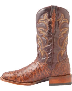 El Dorado Men's Handmade Full Quill Ostrich Stockman Boots - Broad Square Toe 10 El Dorado Men's Handmade Full Quill Ostrich Stockman Boots - Broad Square Toe -Twisted X Sales 2000221953 221 LT