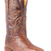 El Dorado Men's Handmade Full Quill Ostrich Stockman Boots - Broad Square Toe