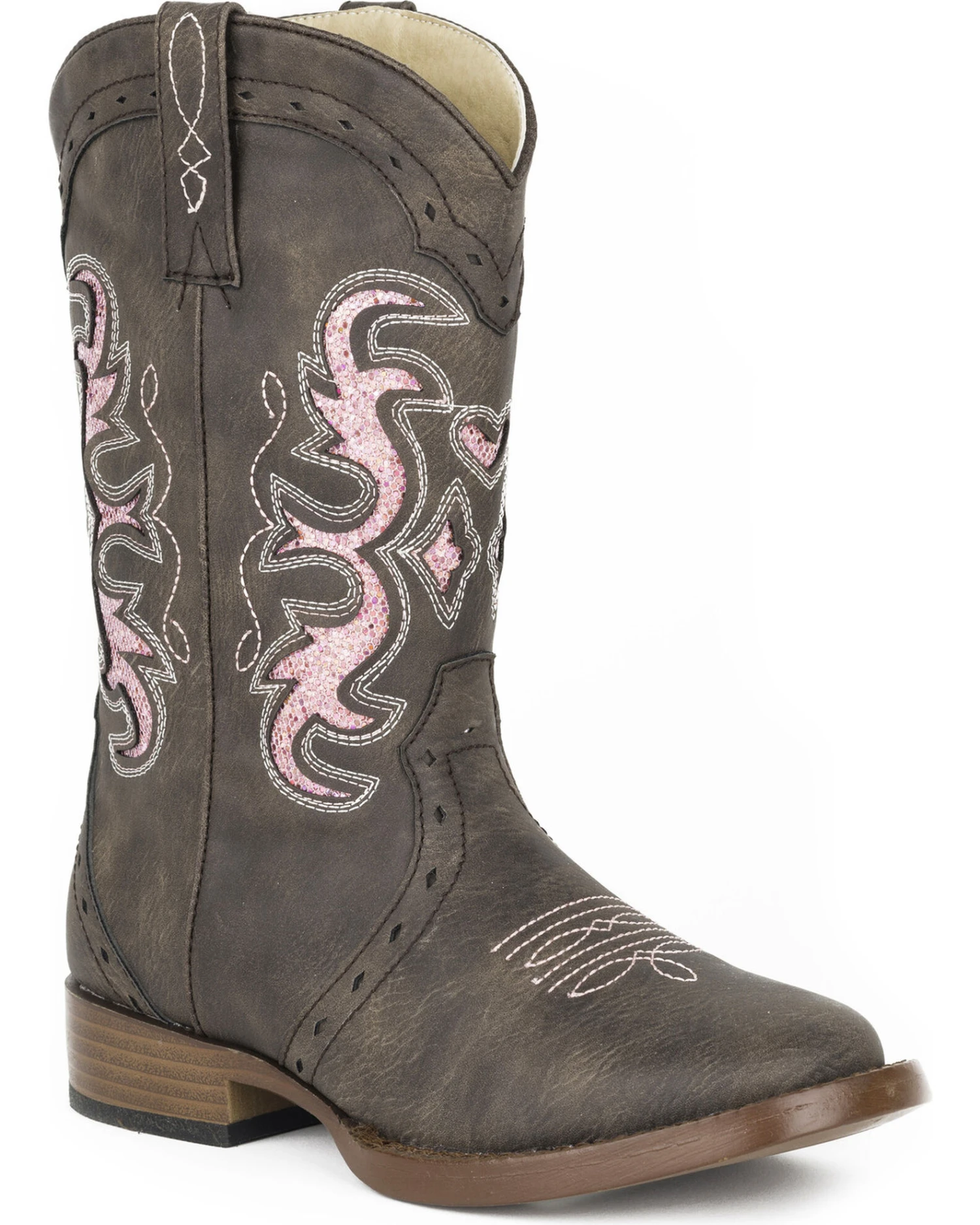 Roper Girls' Lexi Western Boots - Square Toe 3 Roper Girls' Lexi Western Boots - Square Toe