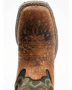 Smoky Mountain Boys' Jesse Bison Leather Print Boot - Square Toe 15 Smoky Mountain Boys' Jesse Bison Leather Print Boot - Square Toe -Twisted X Sales 2000236238 200 P6