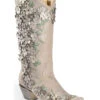 Corral Women's Floral Overlay Embroidered Stud And Crystals Western Boots - Snip Toe 2 Corral Women's Floral Overlay Embroidered Stud And Crystals Western Boots - Snip Toe -Twisted X Sales 2000237672 100 P1