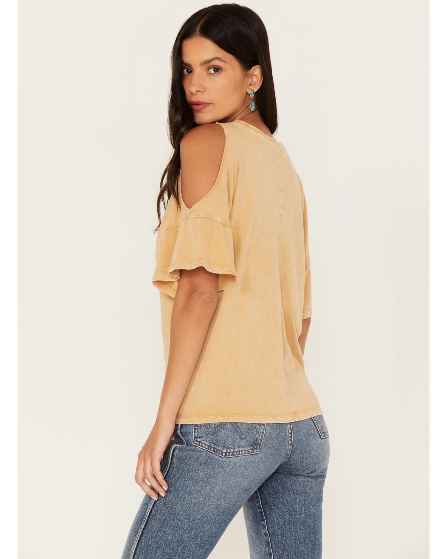 White Crow Women's I'll Drink To That Cold Shoulder Tee 6 White Crow Women's I'll Drink To That Cold Shoulder Tee - Image 4