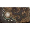 American West Women's Hand Tooled Tri-Fold Wallet -Twisted X Sales 2000243044 240 P1