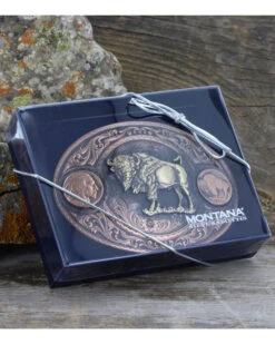 Montana Silversmiths Men's Copper Buffalo Indian Head Nickel Belt Buckle 5 Montana Silversmiths Men's Copper Buffalo Indian Head Nickel Belt Buckle -Twisted X Sales 2000244395 220 D1