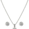 Montana Silversmiths Women's Simply Brilliant Flower Jewelry Set 2 Montana Silversmiths Women's Simply Brilliant Flower Jewelry Set -Twisted X Sales 2000244435 040 P1