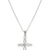 Montana Silversmiths Women's Silver Tangled Arms Cross Necklace 