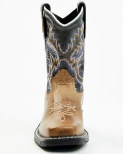 Old West Boys' Leather Work Rubber Western Boots - Square Toe 12 Old West Boys' Leather Work Rubber Western Boots - Square Toe -Twisted X Sales 2000251554 280 P4