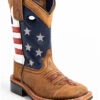 Cody James Boys' USA Flag Western Boots - Broad Square Toe 2 Cody James Boys' USA Flag Western Boots - Broad Square Toe -Twisted X Sales 2000253465 200 P1