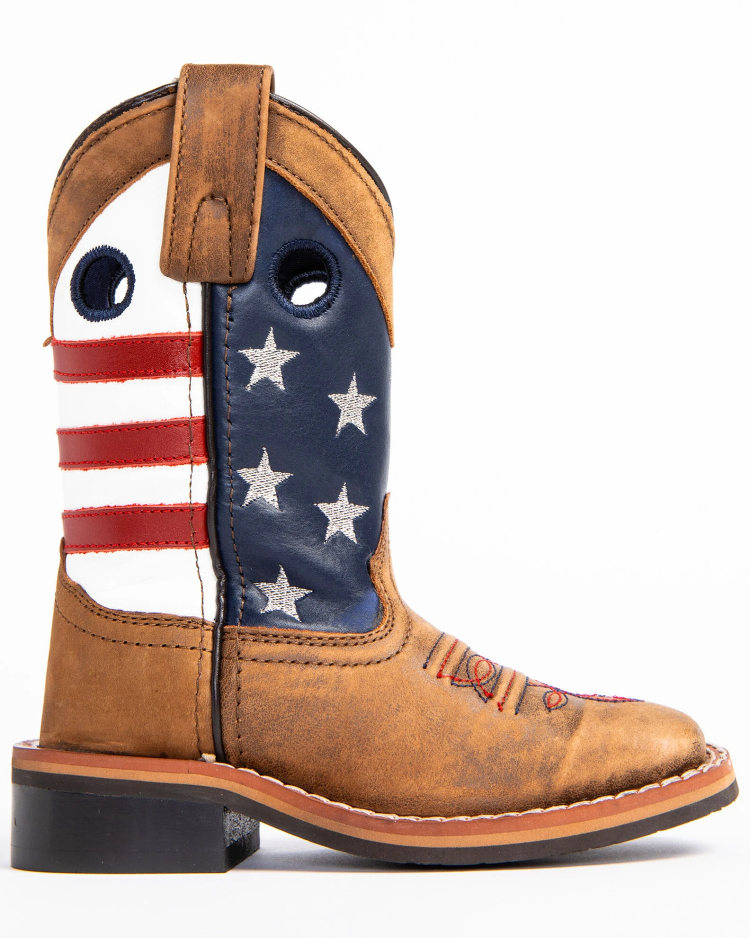 Cody James Boys' USA Flag Western Boots - Broad Square Toe 4 Cody James Boys' USA Flag Western Boots - Broad Square Toe - Image 2
